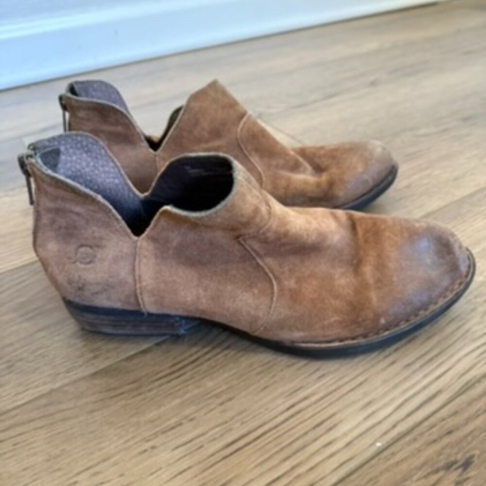 Suede Leather Ankle Boots